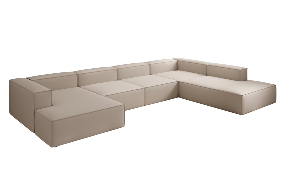 Designer Sofa Lesley U XXL in Fabric