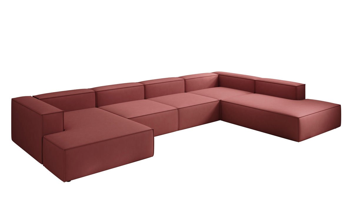Designer Sofa Lesley U XXL in Fabric