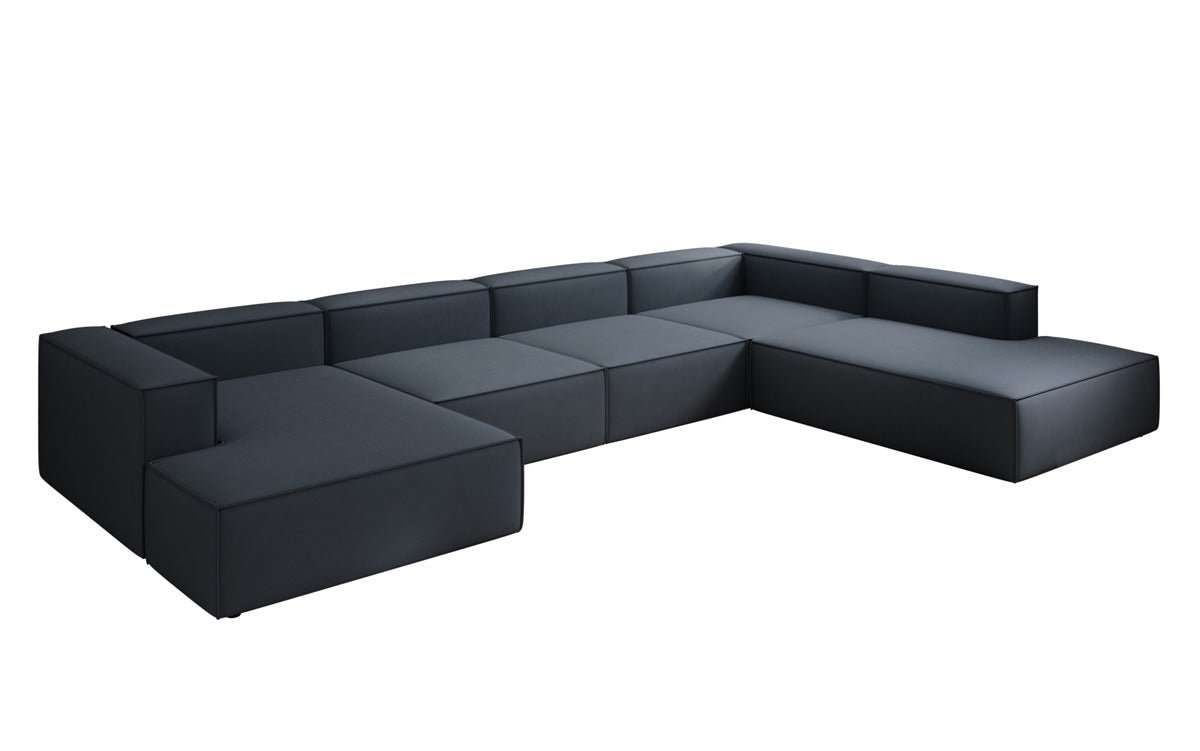 Designer Sofa Lesley U XXL in Fabric