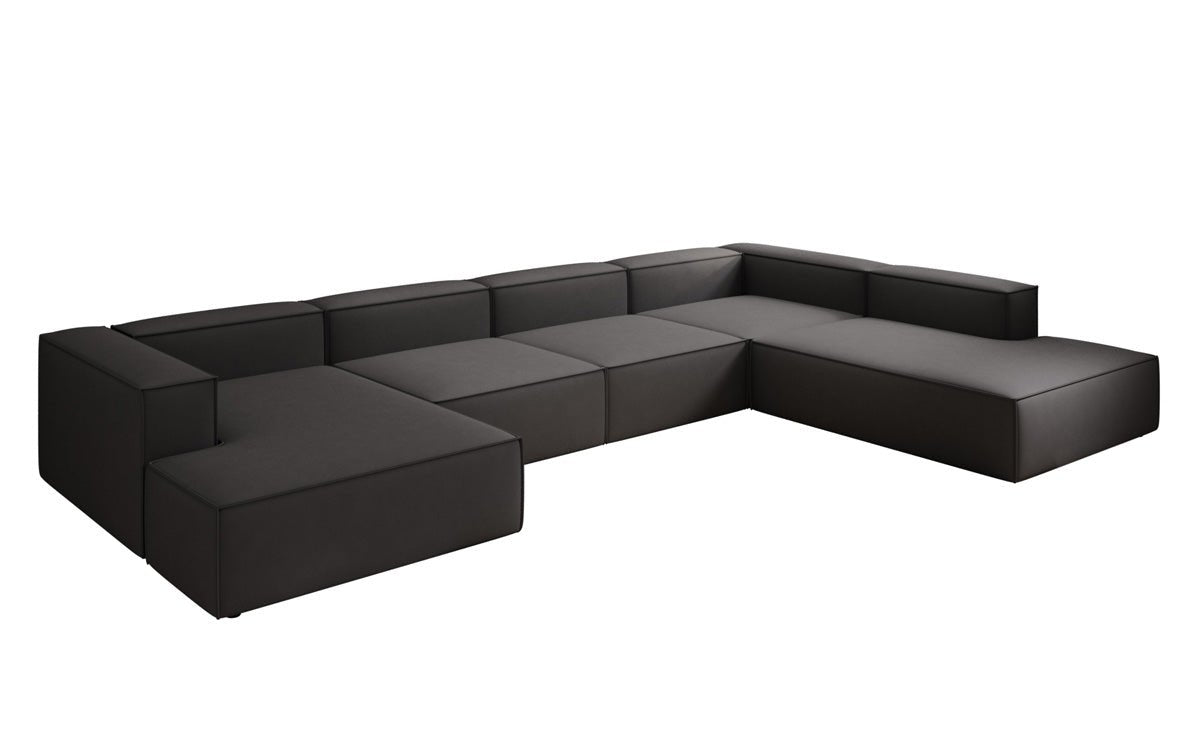 Designer Sofa Lesley U XXL in Fabric