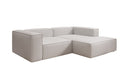 Designer corner sofa Lesley Mini in genuine leather