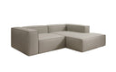 Designer corner sofa Lesley Mini in genuine leather