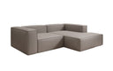 Designer corner sofa Lesley Mini in genuine leather