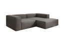 Designer corner sofa Lesley Mini in genuine leather