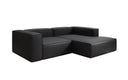Designer corner sofa Lesley Mini in genuine leather