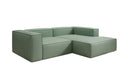 Designer corner sofa Lesley Mini in genuine leather
