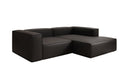 Designer corner sofa Lesley Mini in genuine leather