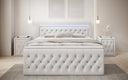 Boxspringbett Menzogna Samt mit LED und Stauraum (2 Schubladen)