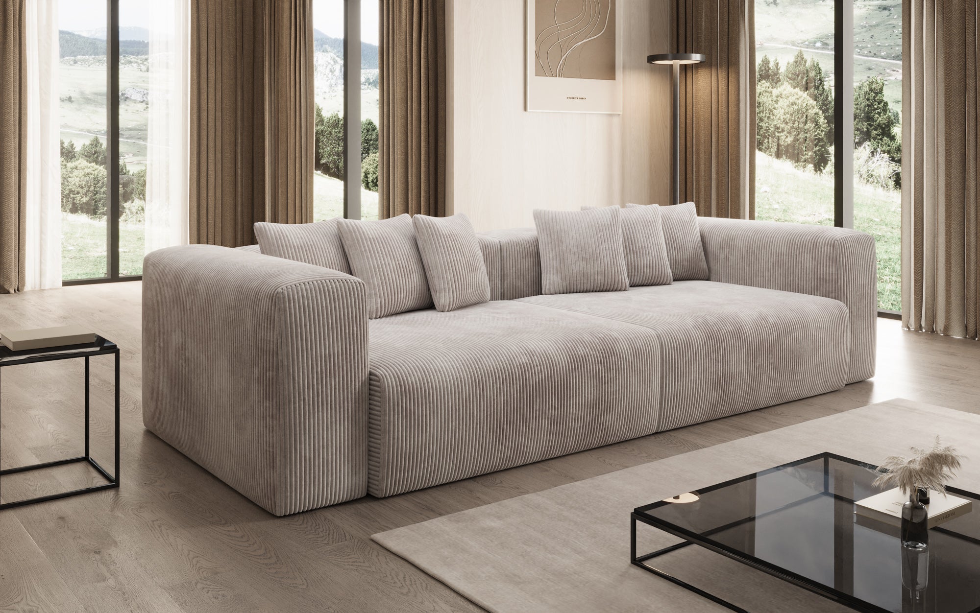 Designer Sofa Tully 3 Sitzer in Cord
