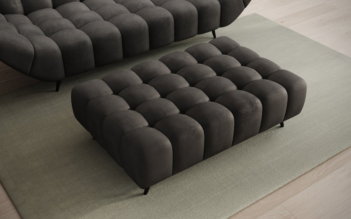 Amora velvet side stool