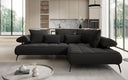 Designer Ecksofa Sydney Bouclé mit elektrischer Schlaffunktion