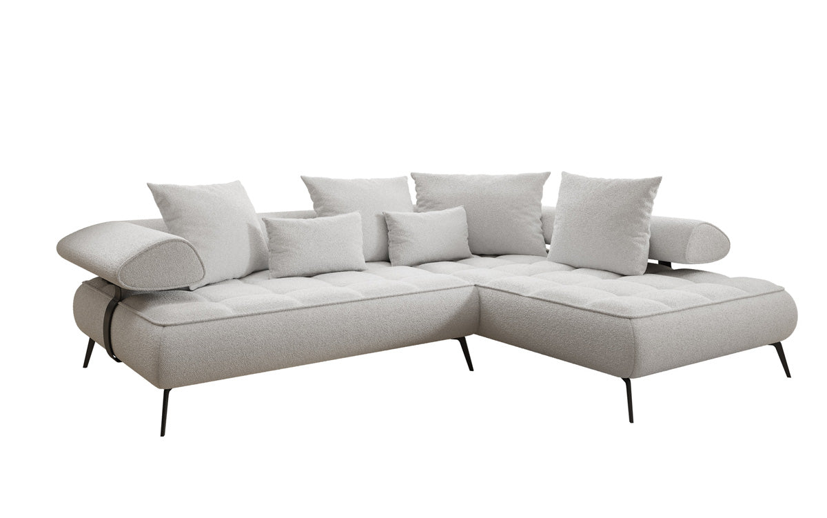 Designer Sofa Sydney L Bouclé with electric sleeping function