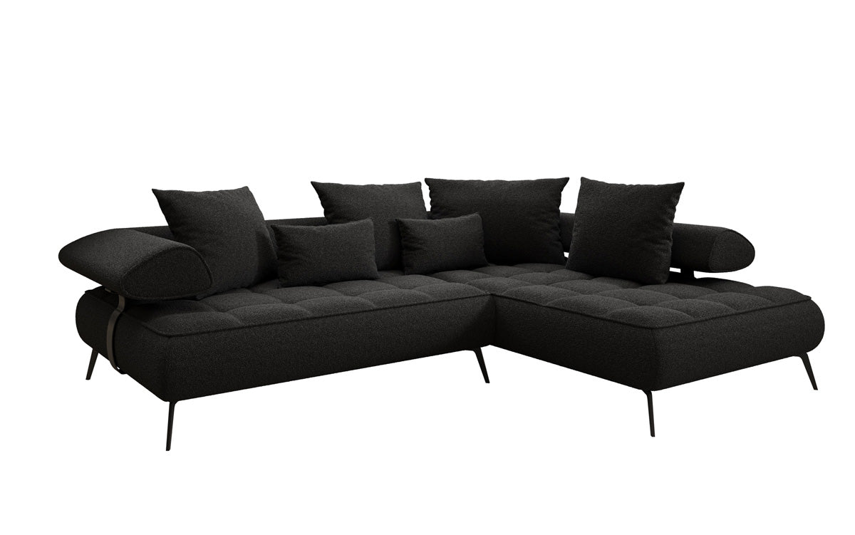 Designer Sofa Sydney L Bouclé with electric sleeping function