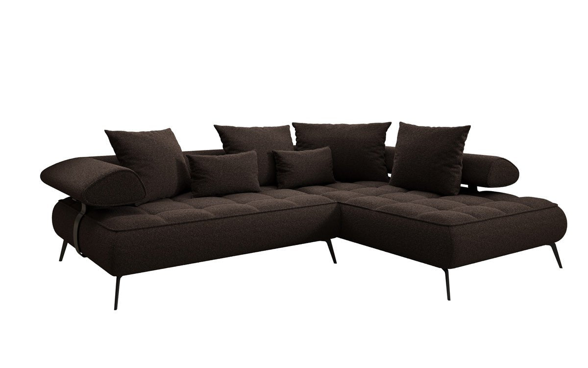 Designer Sofa Sydney L Bouclé with electric sleeping function