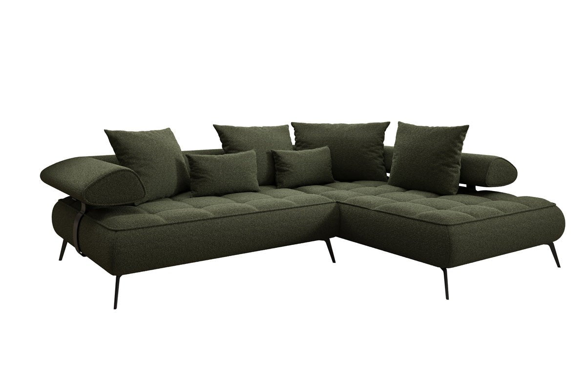 Designer Sofa Sydney L Bouclé with electric sleeping function