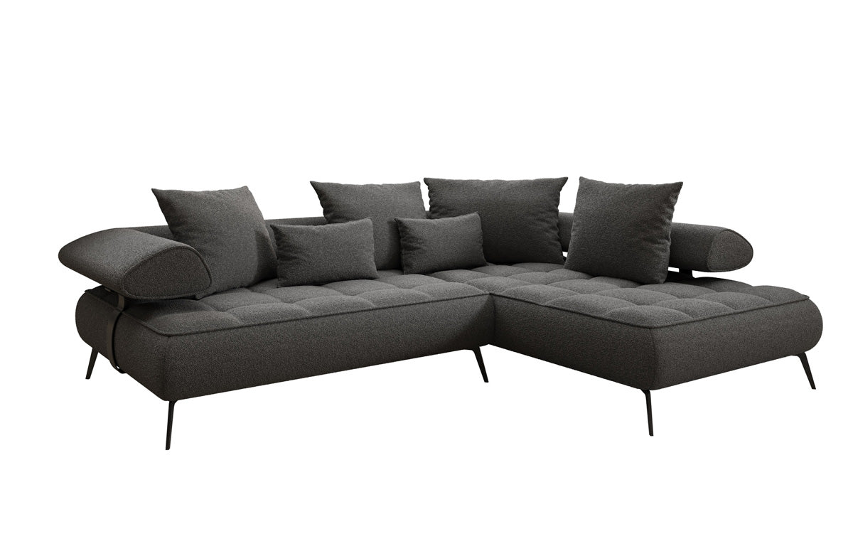 Designer Sofa Sydney L Bouclé with electric sleeping function