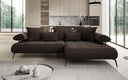 Designer Ecksofa Sydney II Bouclé mit elektrischer Schlaffunktion