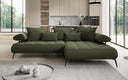 Designer Ecksofa Sydney II Bouclé mit elektrischer Schlaffunktion