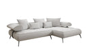 Designer Ecksofa Sydney II Bouclé mit elektrischer Schlaffunktion