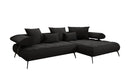 Designer Ecksofa Sydney II Bouclé mit elektrischer Schlaffunktion