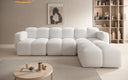 Designer corner sofa Celly in bouclé