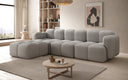 Designer corner sofa Celly in bouclé