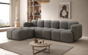 Designer corner sofa Celly in bouclé