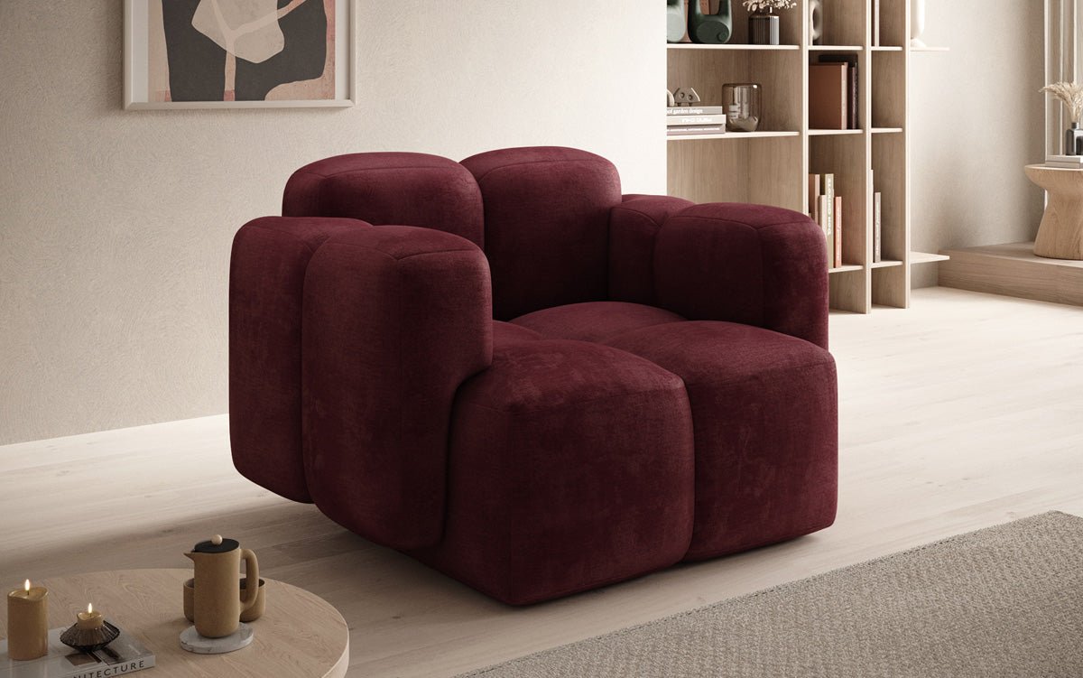 Designer Sofa-Sessel Celly in Samt