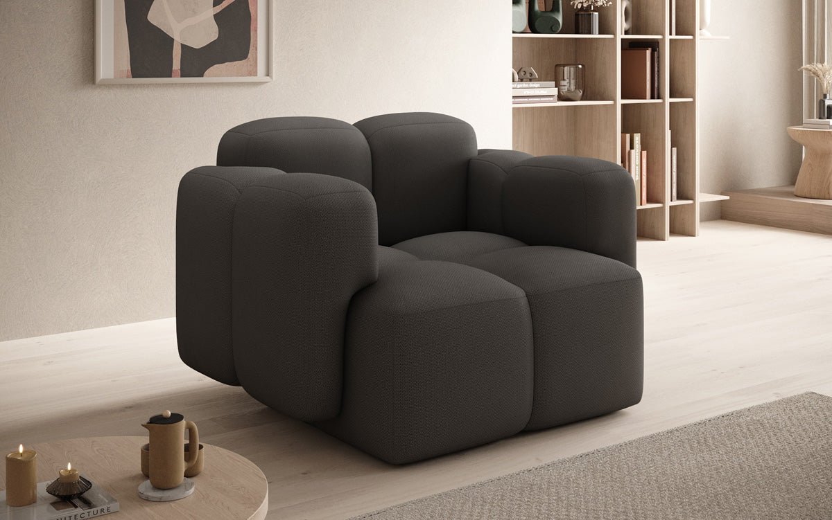 Designer Sofa-Sessel Celly in Stoff