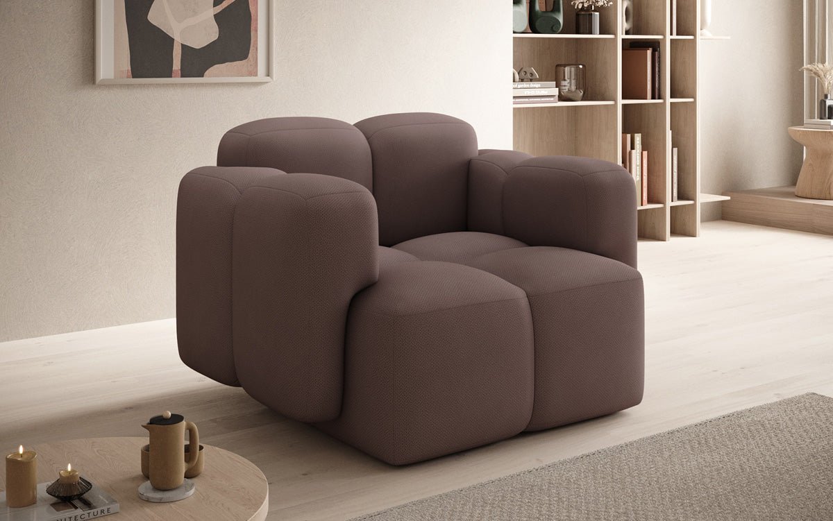 Designer Sofa-Sessel Celly in Stoff