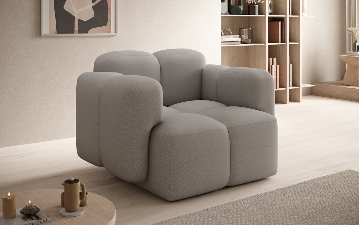 Designer Sofa-Sessel Celly in Stoff