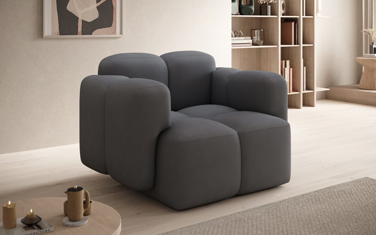 Designer Sofa-Sessel Celly in Stoff
