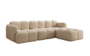 Designer corner sofa Celly in bouclé