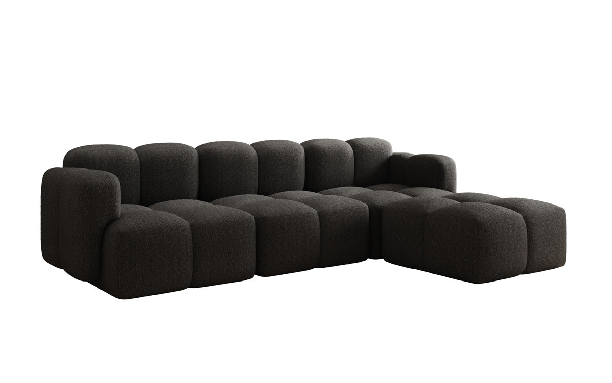 Designer L-shaped Sofa Celly in Bouclé
