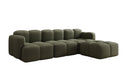 Designer corner sofa Celly in bouclé