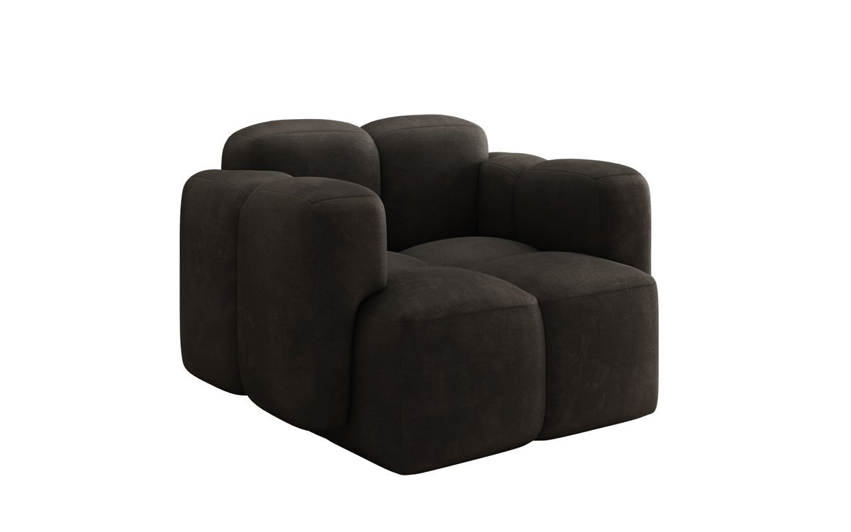 Designer Sofa-Sessel Celly in Samt