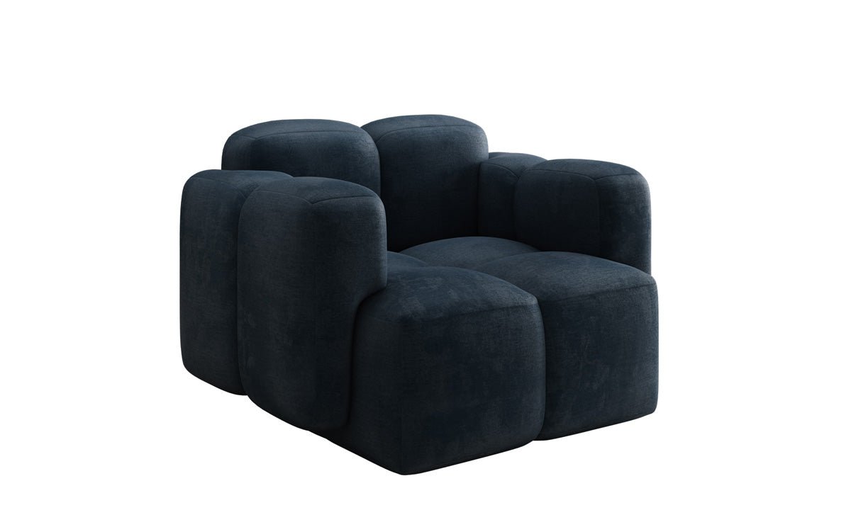 Designer Sofa-Sessel Celly in Samt