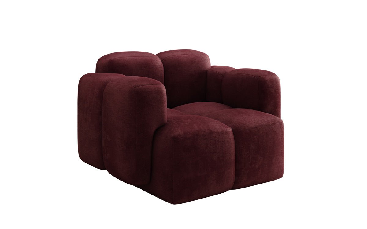 Designer Sofa-Sessel Celly in Samt