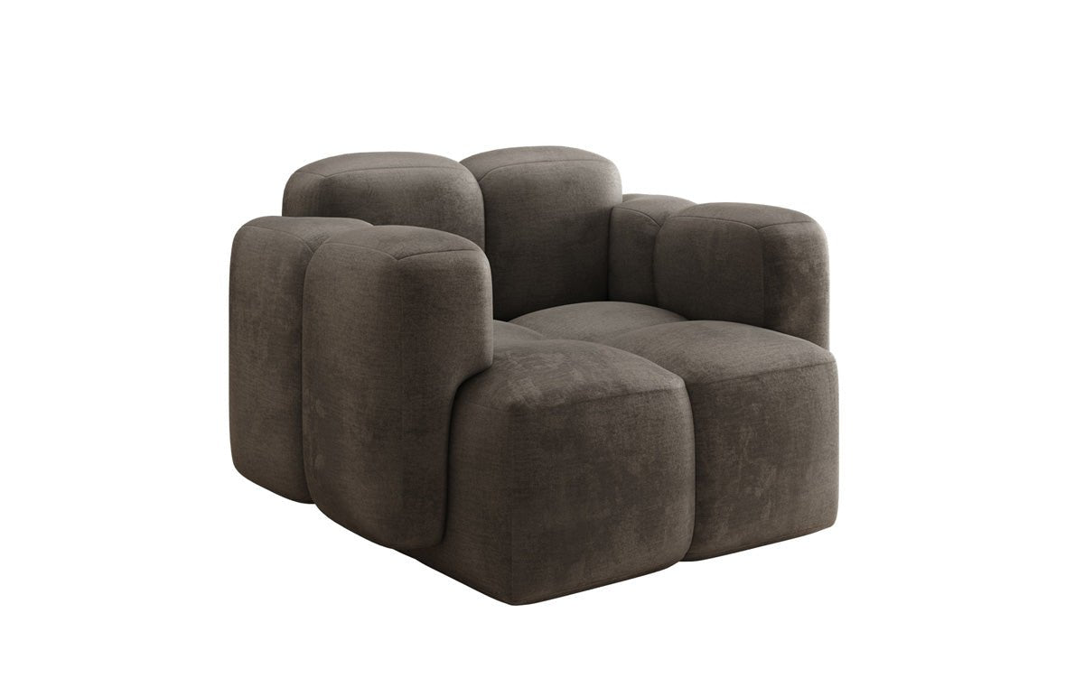 Designer Sofa-Sessel Celly in Samt