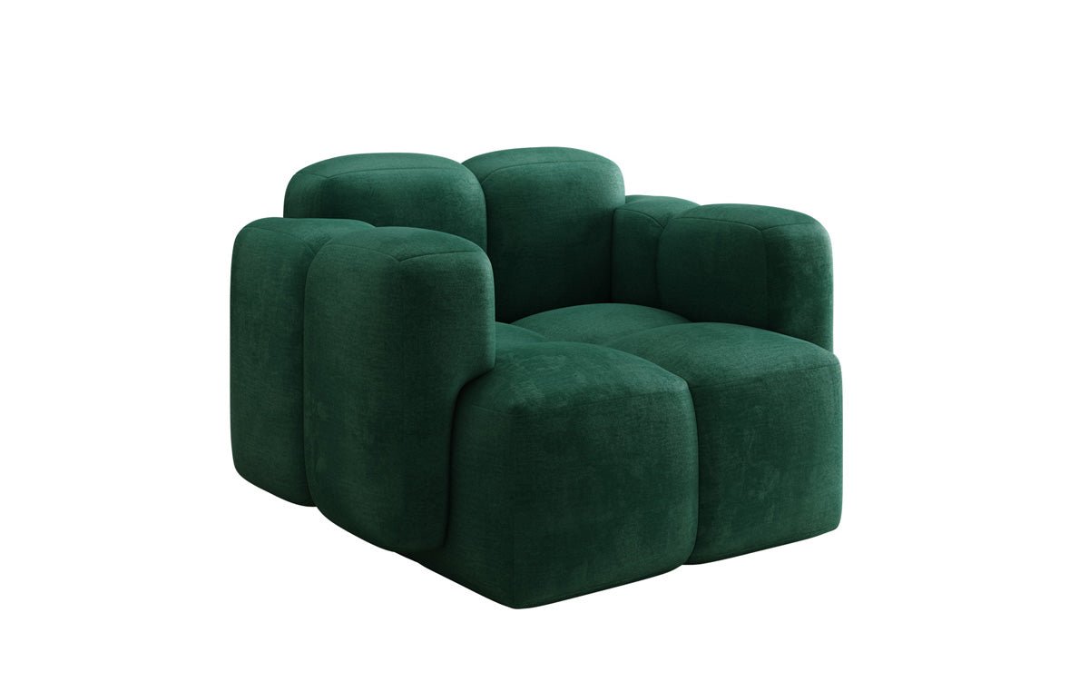 Designer Sofa-Sessel Celly in Samt