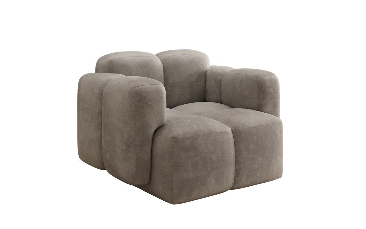 Designer Sofa-Sessel Celly in Samt