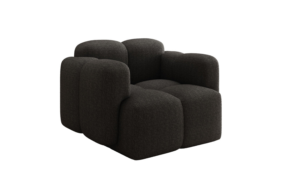 Designer Sofa-Sessel Celly in Bouclé