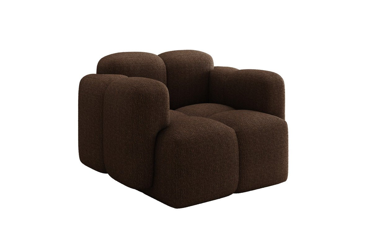 Designer Sofa-Sessel Celly in Bouclé