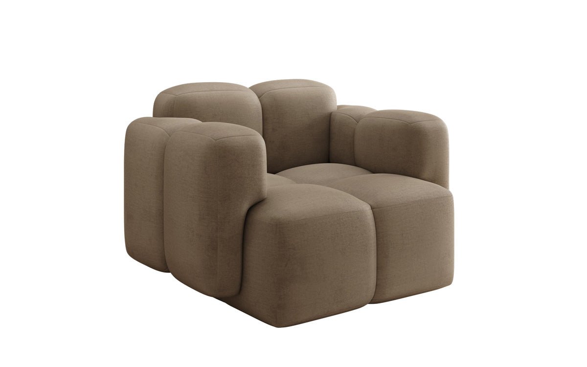 Designer Sofa-Sessel Celly in Samt
