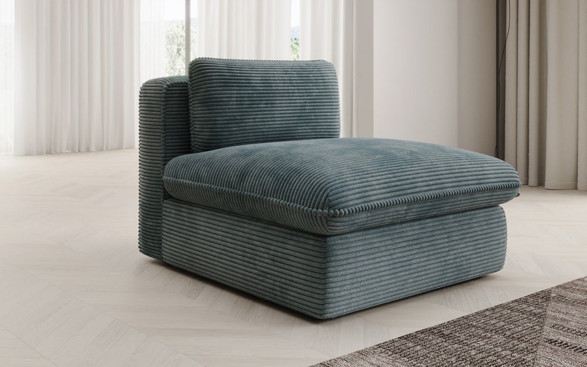 Designer sofa armchair Cuddle in Corduroy