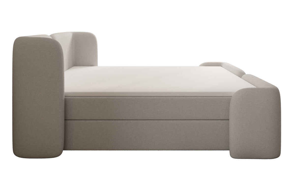 Box spring bed Riva Bouclé with storage space