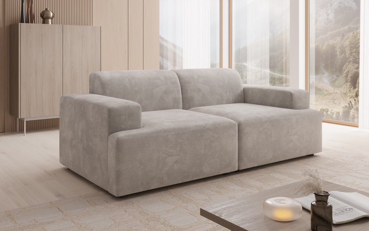 Designer 2-Seater Sofa Monza in Velvet
