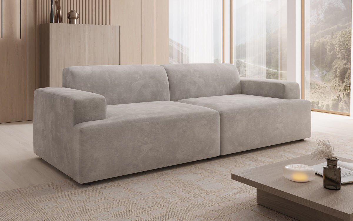 Designer 3-Seater Sofa Monza in Velvet