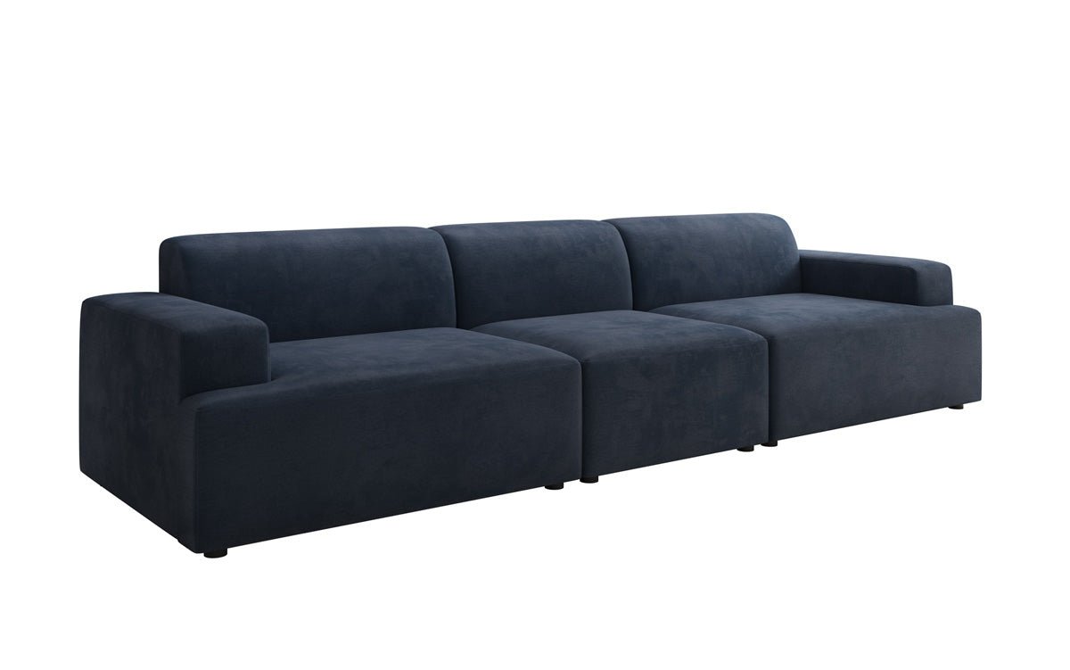 Designer Sofa Monza 3 Seater XXL in Velvet