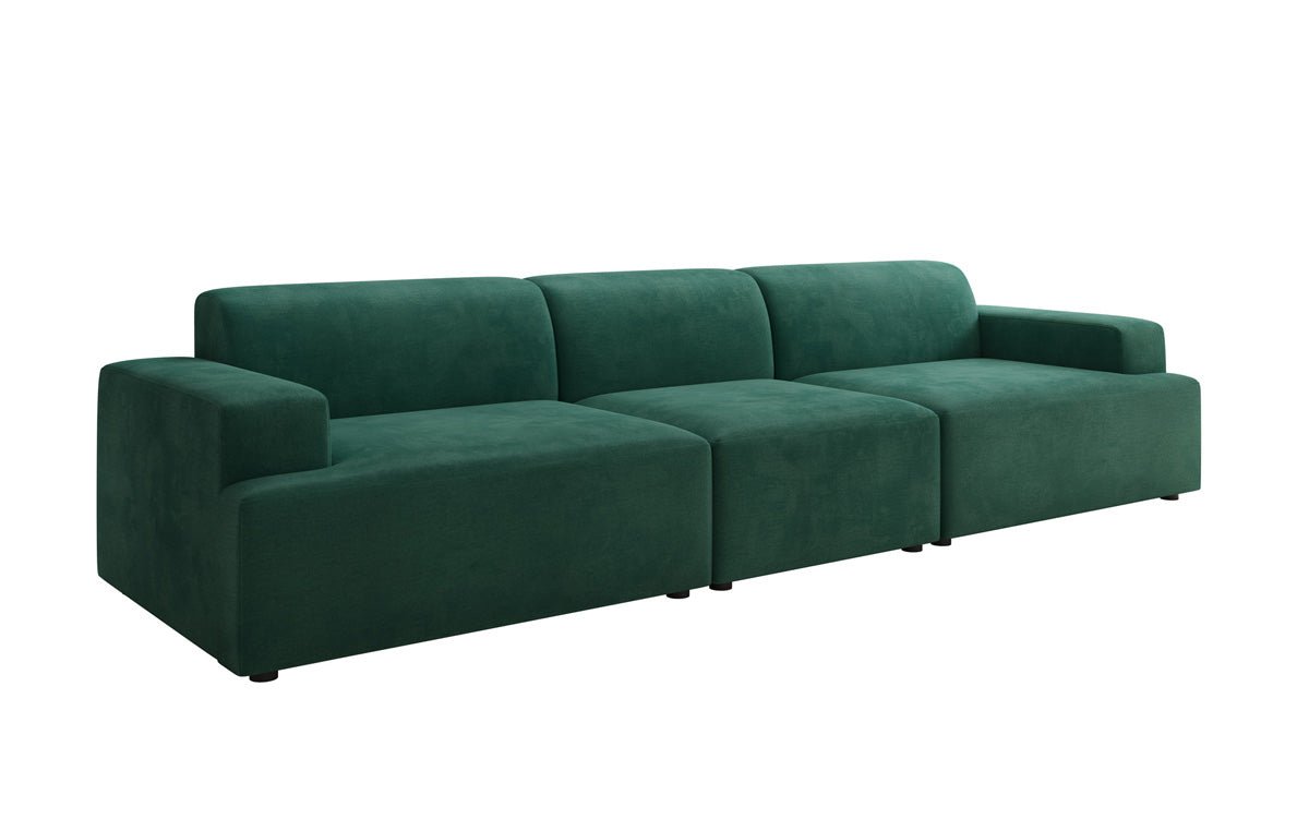 Designer Sofa Monza 3 Seater XXL in Velvet